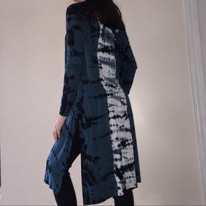 Long Tie Dye Cardigan